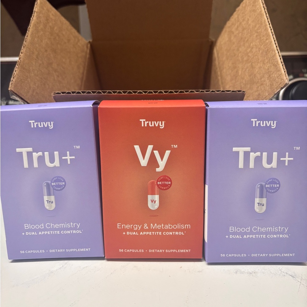 Tru+ and Vy Supplement Set - Blue, Red (one month supply)